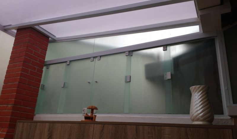 Cobertura Vidro Retrátil em Glicério - Cobertura de Vidro Fixa