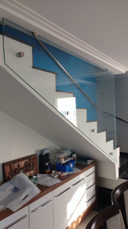 Orçamento de Corrimão de Escada Biritiba Mirim - Corrimão de Escada em Aço Inox