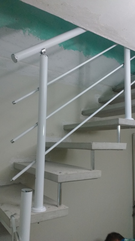 Orçamento de Corrimão de Escada Externa Caieiras - Corrimão de Escada em Aço Inox