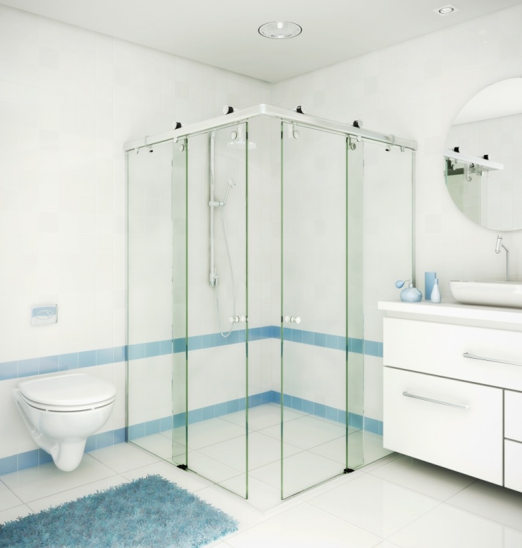 Quanto Custa Box de Vidro Guararema - Instalação de Box de Vidro Articulado para Banheiro
