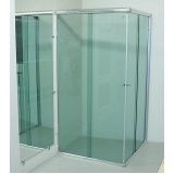 Box para banheiro vidro temperado preço acessível Caierias